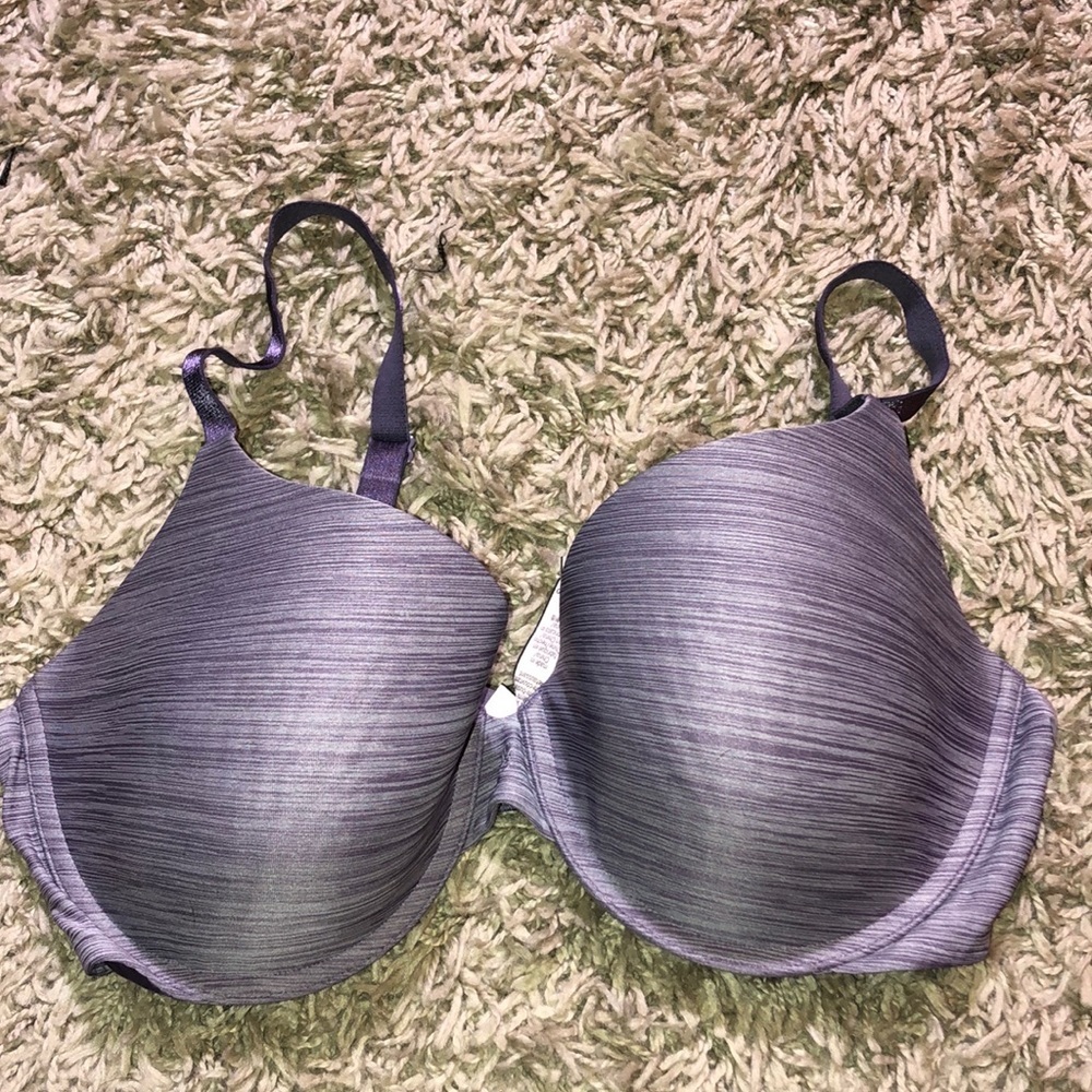 Victoria’s Secret bra purple uplift semi Demi size 36DD soft bra causal bra​​